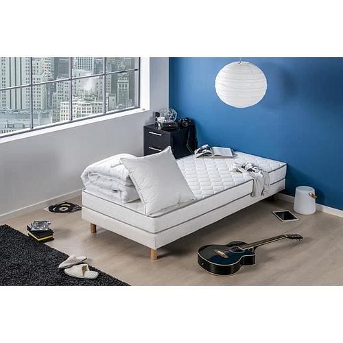 Photo de ENSEMBLE LITERIE : MATELAS 90x190 + COUETTE 140x200 + OREILLER 60x60 - 16 CM