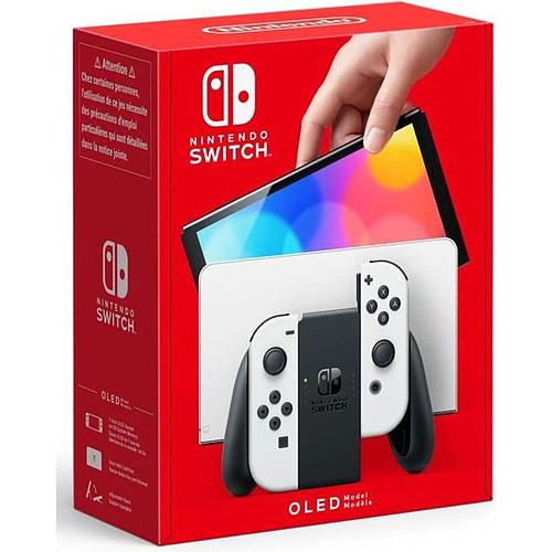 Photo de Console Nintendo Switch (modèle OLED) - Écran 7 pouces - avec un Joy-Con Blanc