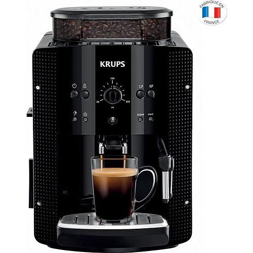Photo de Machine à café, Broyeur café grain, KRUPS Essential - Buse vapeur, Cappuccino,