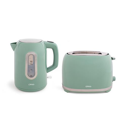 Photo de Ensemble bouilloire et grille pain couleur pastel