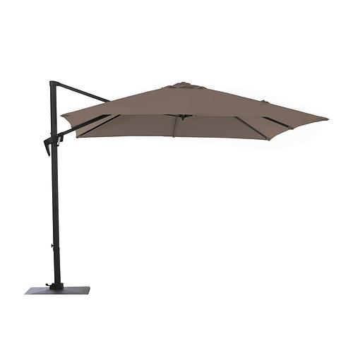 Photo de Parasol déporté carré 3 x 3 m taupe