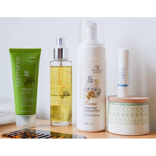 Photo de Coffret de soins de beauté des vignes bio Sarmance