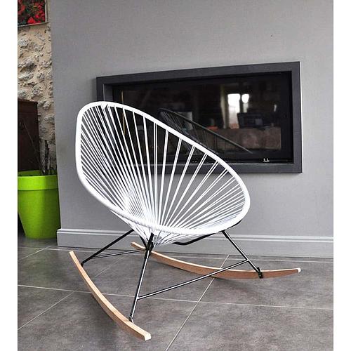 Photo de Fauteuil à bascule - blanc