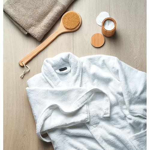 Photo de Peignoir de bain mixte 100 % coton bio M-L