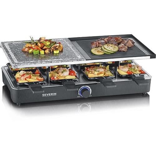 Photo de Raclette Gril - SEVERIN -  8 personnes - Pierre de Cuisson Naturelle