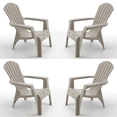 Photo de Ensemble de 4 fauteuils de jardin