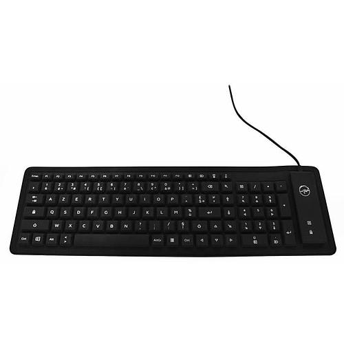 Photo de Clavier flexible, waterproof, étanche et enroulable - AZERTY