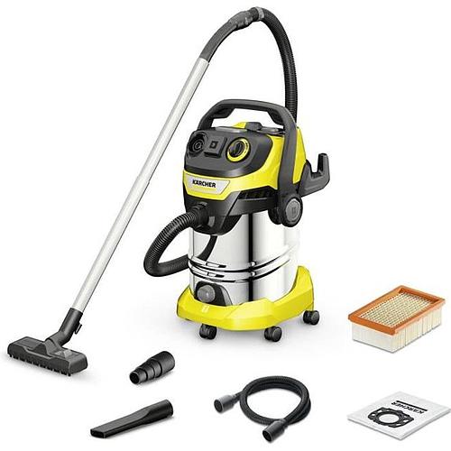 Photo de Aspirateur eau et poussière KARCHER - Cuve inox 30 L - 1 300 W