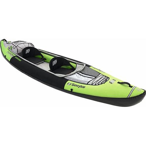 Photo de Kayak de randonnée - SEVYLOR - 2 personnes vert avec sac