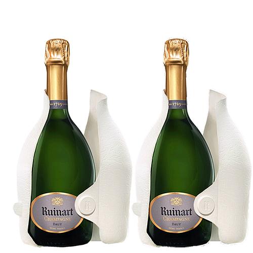 Photo de 2 Champagnes RUINART brut Seconde Peau