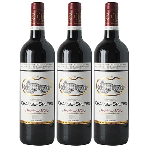 Photo de 3 vins Moulis d'exception Château Chasse-Spleen