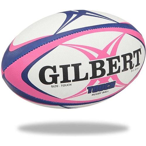 Photo de Ballon de rugby - GILBERT - Taille 4 - Homme - Rose et bleu
