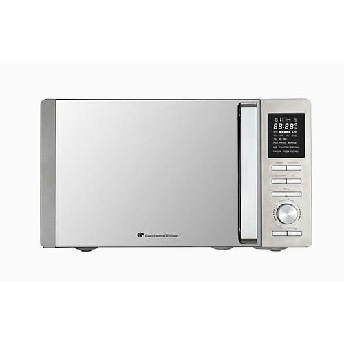 Photo de Micro-ondes combiné - CONTINENTAL EDISON - Silver - 25 L - Porte Miroir - Grill 1000 W - Convection 1000 W