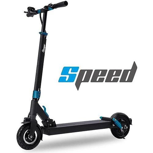 Photo de Trottinette électrique - BEEPER - 350 W 6Ah - 8 - Noir/Bleu