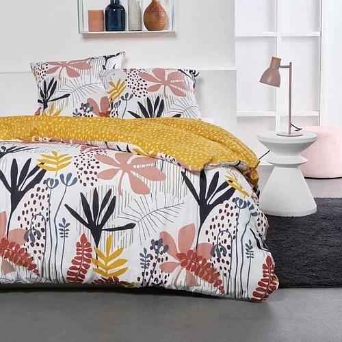 Photo de Parure de lit - TODAY - 240 x 220 cm - 2 personnes - coton imprimé floral