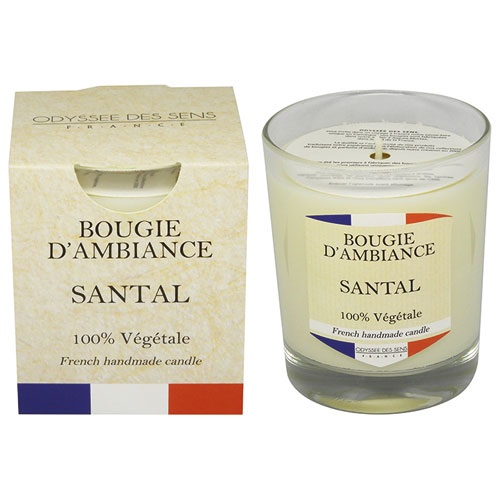 Photo de Bougie pargumée - ODYSEE DES SENS - Santal - 180 g
