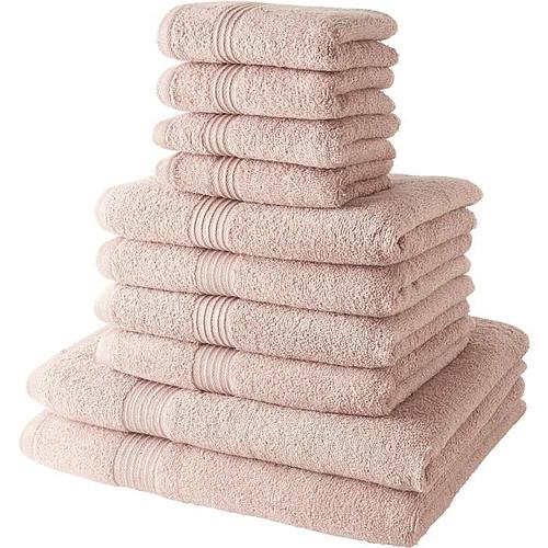 Photo de Ensemble de 10 serviettes de bain - Rose des sables