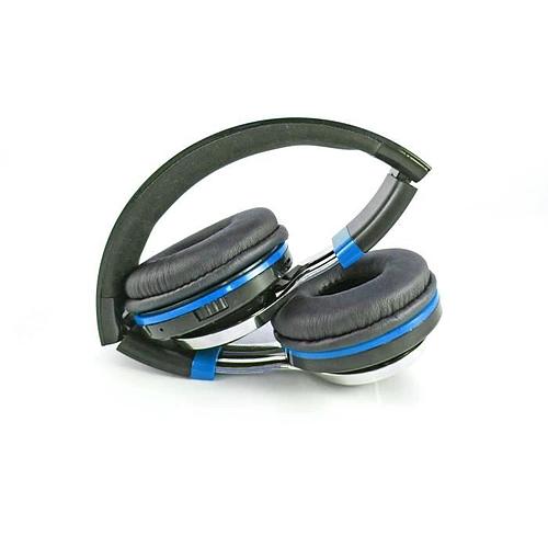 Photo de CASQUE LED BLUETOOTH BLEU