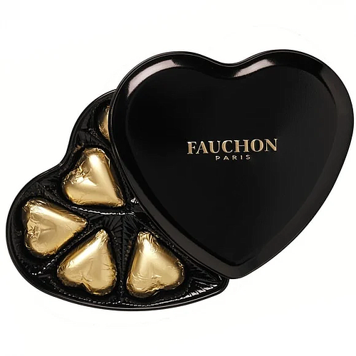 Photo de Boîte coeur de chocolats FAUCHON noir