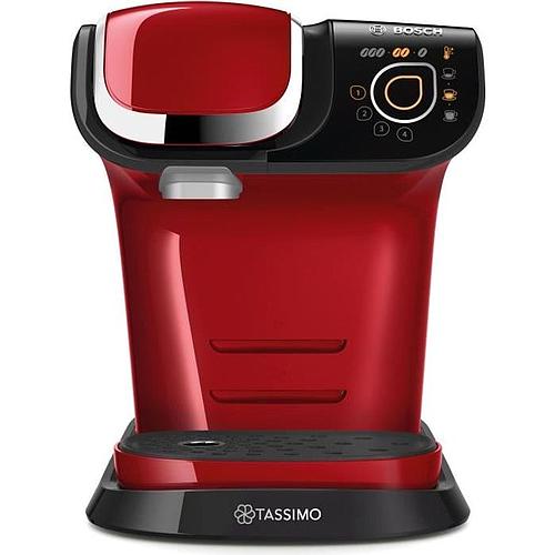 Photo de Machine à café TASSIMO - BOSCH - Rouge - Multi-boissons - Réservoir d'eau 1,3 L