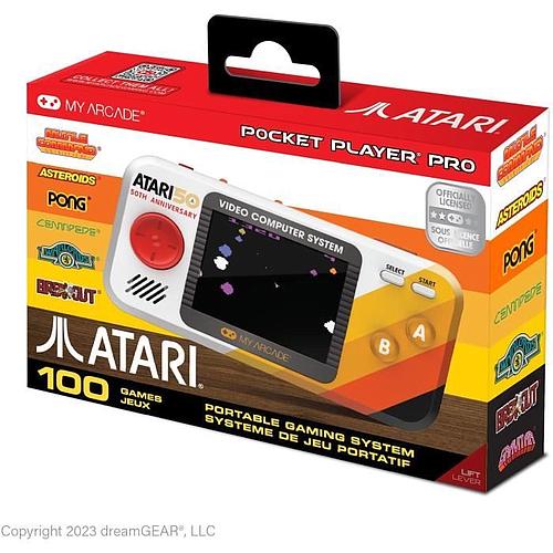 Photo de Pocket Player PRO - Atari 50th Anniversary - Jeu rétrogaming - 100 jeux intégrés - Ecran 7cm Haute Résolution