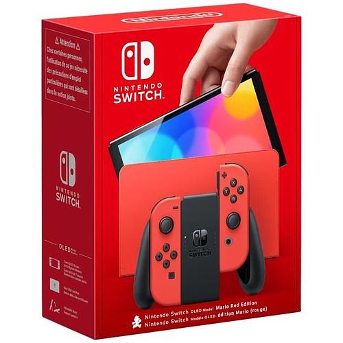 Photo de Console Nintendo Switch - Modele OLED Édition Limitée Mario (Rouge)