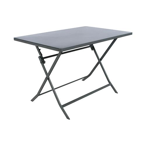 Photo de Table rectangulaire pliante graphite 4 personnes - HESPERIDE