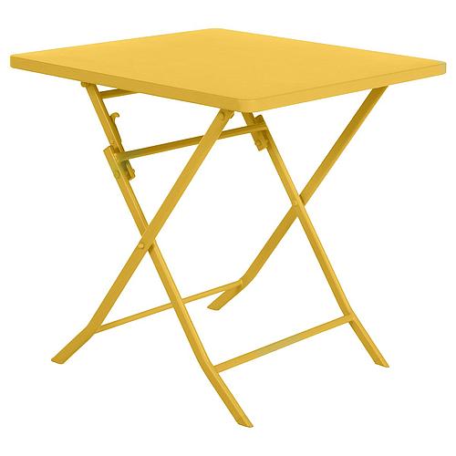 Photo de Table pliante carrée 2 personnes en acier - HESPERIDE