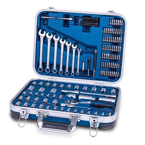 Photo de Malette a outils verrouillable de 135 pièces en acier chrome vanadium - SCHAPPACH