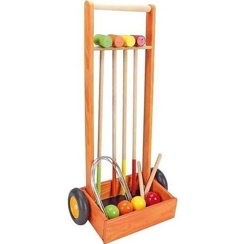 Photo de Jeu de croquet en bois pour enfants - JEUJURA