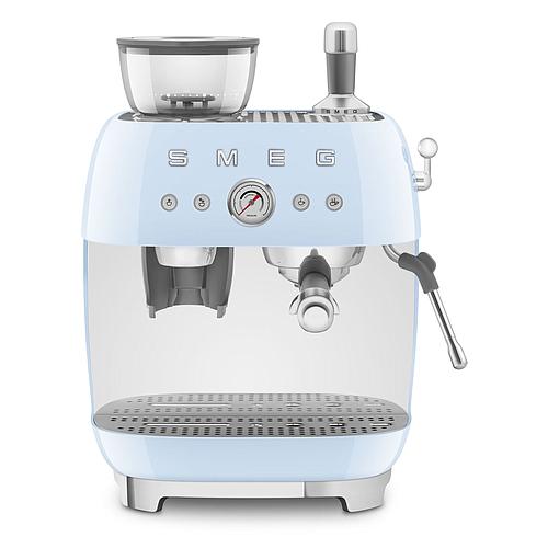 Photo de Machine à café expresso avec broyeur bleu- SMEG