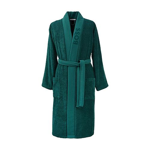 Photo de Peignoir Kimono vert en coton pour homme HUGO BOSS