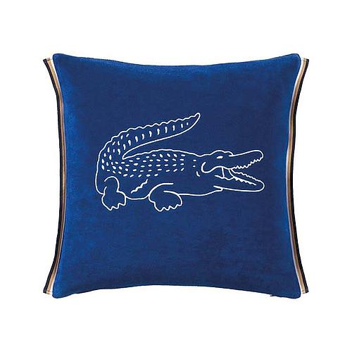 Photo de Housse de coussin 45x45 bleu cosmique - LACOSTE