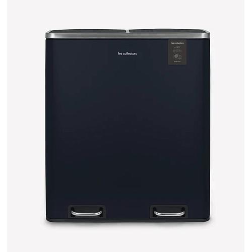 Photo de Poubelle de tri 2x30L bleu nuit - LES COLLECTORS