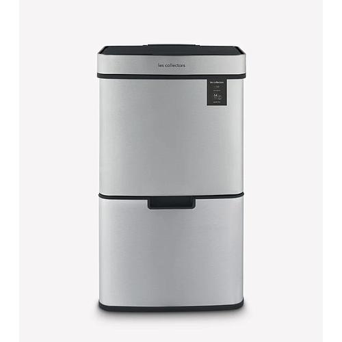Photo de Poubelle de tri inox 69L - LES COLLECTORS