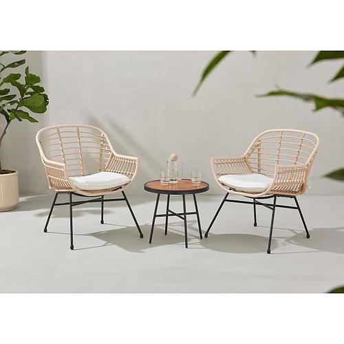 Photo de Salon de jardin : table basse + 2 fauteuils