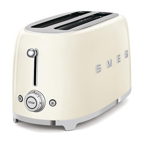 Photo de Grille-pain 4 tranches - crème - SMEG