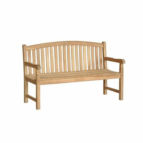 Photo de Banc de jardin en teck massif 150 cm