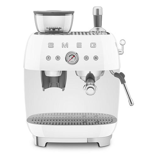 Photo de Machine à café expresso avec broyeur blanc - SMEG
