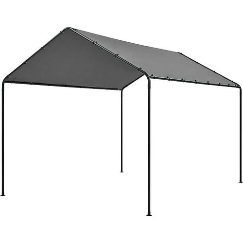 Photo de Tonnelle de jardin en acier avec toit en toile grise