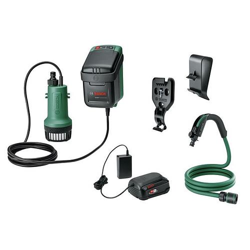 Photo de Pompe à eau de pluie - Bosch - 18V-2000 - Sur batterie - Jet puissant