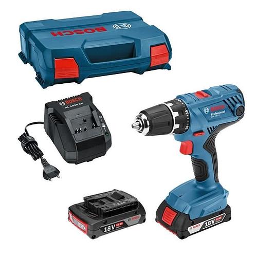 Photo de Perceuse à percussion - Bosch Professional - 18V- 21 + 2 batteries 2,0Ah + Chargeur