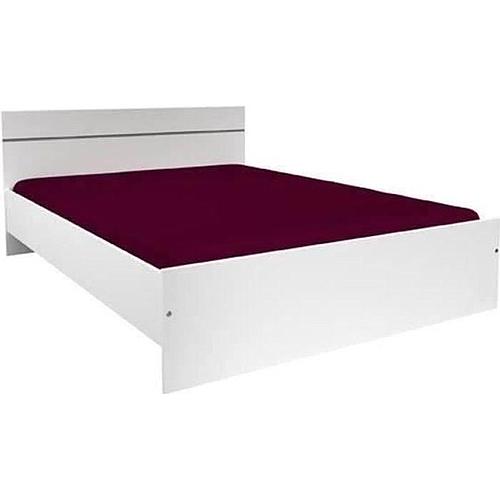 Photo de Lit adulte contemporain - Décor blanc - l 140 x L 190 cm