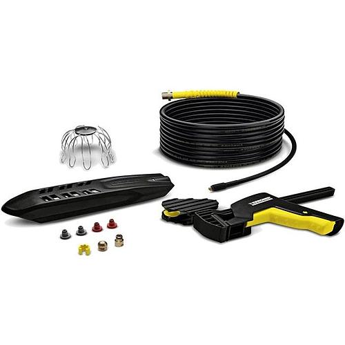 Photo de Kit nettoyage canalisations + gouttières KÄRCHER - Haute pression - 20m - Tête en laiton