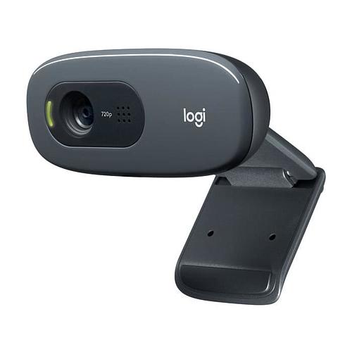 Photo de Webcam - 720p - LOGITECH - Microphone intégré - Noir