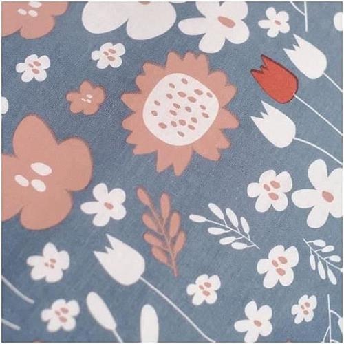 Photo de Parure de lit - 240x220 cm - 2 personnes - coton imprimé floral