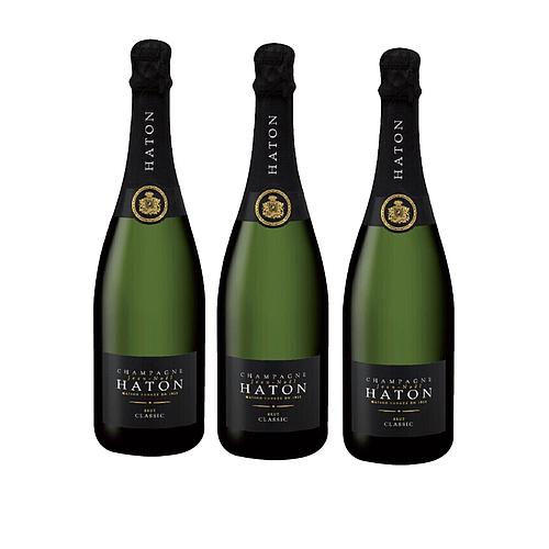 Photo de 3 champagnes HATON brut classic