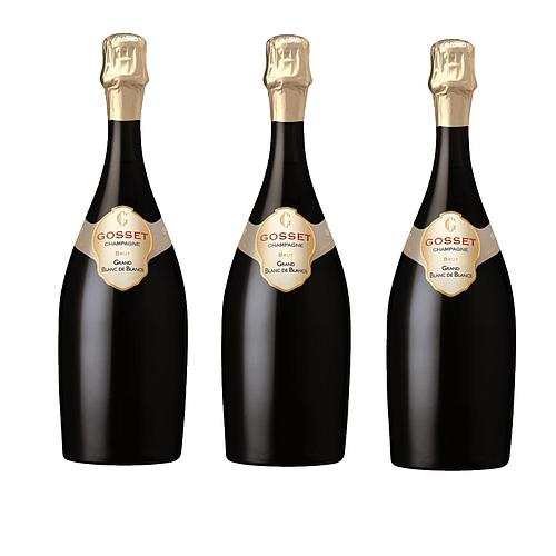 Photo de 3 champagnes Gosset Grande Réserve
