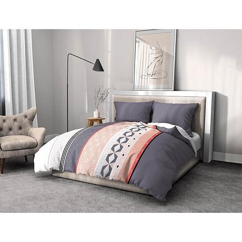 Photo de Parure de couette microfibre - 1 housse de couette 220 x 240 cm + 2 taies d'oreiller 63 x 63 cm