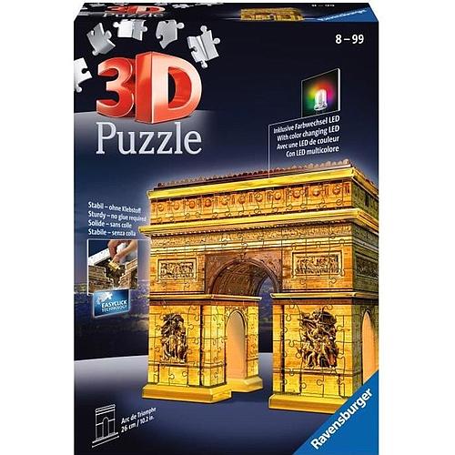 Photo de Puzzle 3D Arc de Triomphe illuminé - Ravensburger - Enfant 8 ans